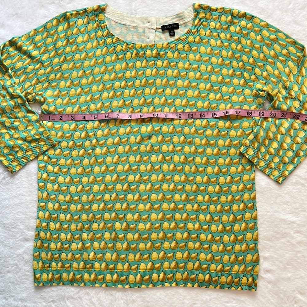 Talbots Pear Button Back Sweater - image 4